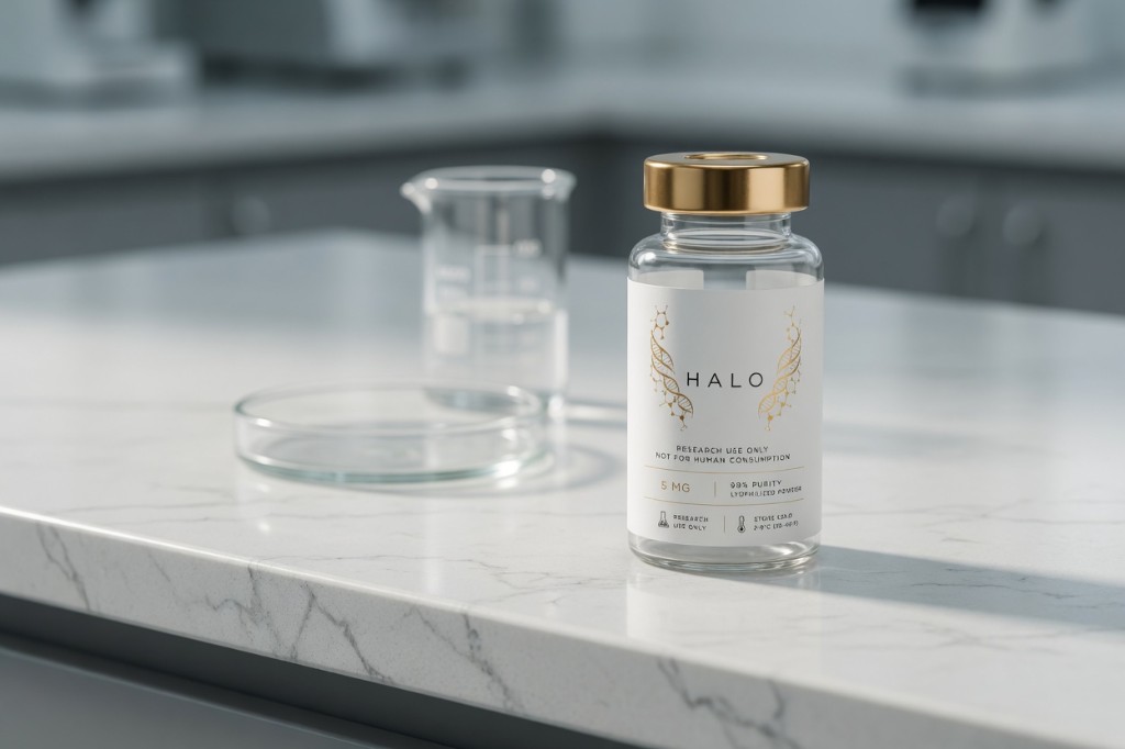 HALO vial in clinical laboratory setting