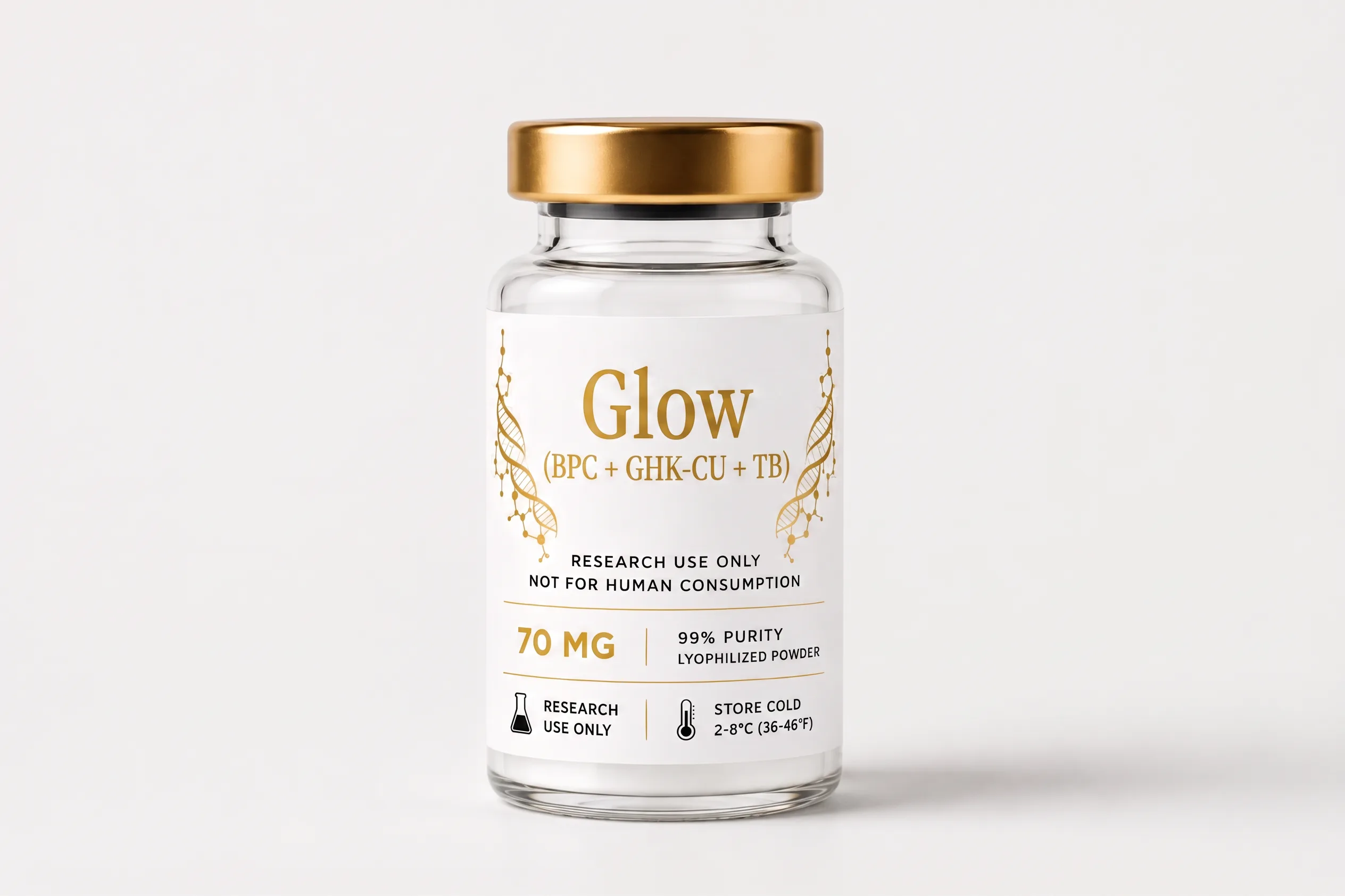 GLOW Blend (BPC-157 + GHK-Cu + TB-500)
